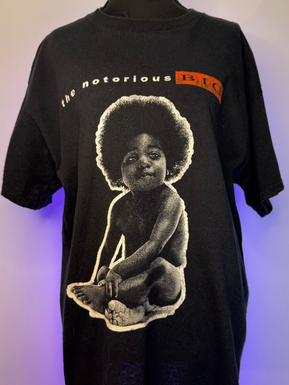 Notorious B.I.G. Graphic Band Tee Black Biggie Smalls Shirt Oversized M/L